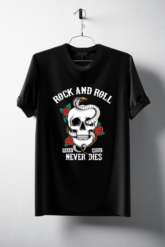 Rock and Roll Skull T-Shirt